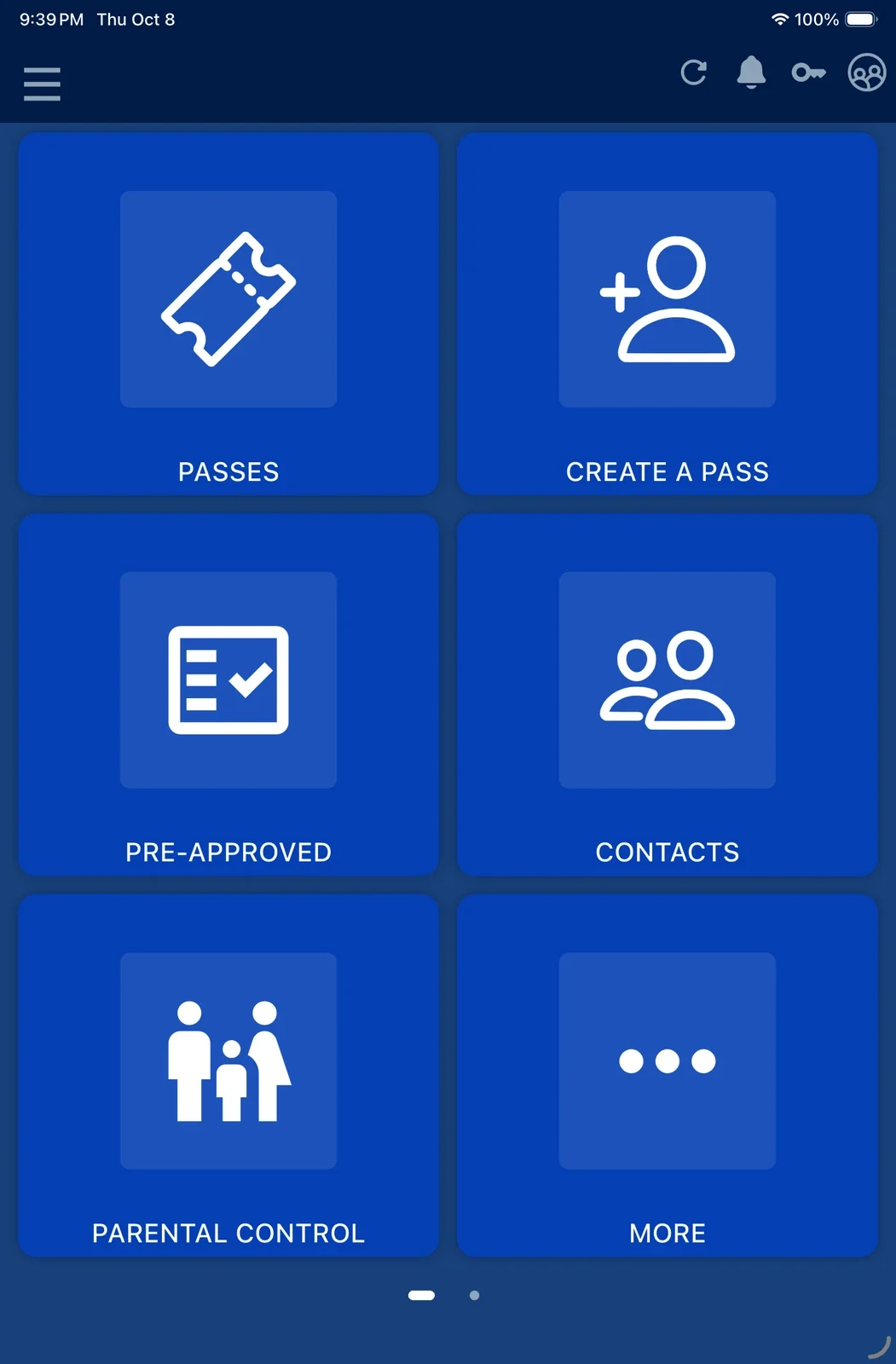 ZUUL Resident app with a fictional sample household